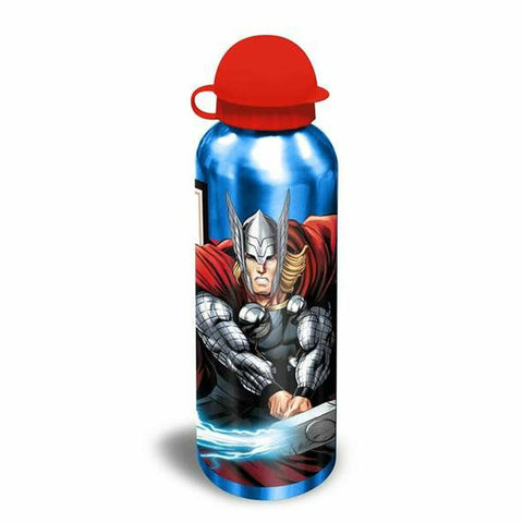 Wasserflasche Avengers Botella Aluminio 500 ml - 3 mod Rot Grau Blau Aluminium (500 ml)
