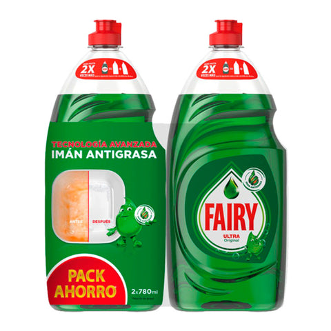 Geschirrspülmittel Fairy Ultra Original 780 ml + 780 ml (2Er pack)