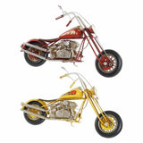 Fahrzeug DKD Home Decor Motorrad Vintage 29 x 9 x 17 cm (2 Stück) (29 x 9 x 17 cm)