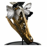 Deko-Figur DKD Home Decor Schwarz Gold Schmetterlinge 17 x 17 x 26 cm
