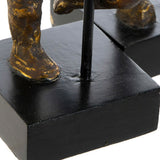 Deko-Figur DKD Home Decor 20 x 10 x 31 cm Gold Aluminium Mango-Holz Ballett-Tänzerin Moderne
