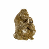 Deko-Figur DKD Home Decor Gold Harz Gorilla Moderne (33 x 33 x 43 cm)