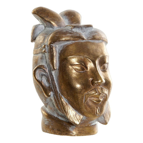 Deko-Figur DKD Home Decor 11,5 x 12 x 18 cm Gold Harz Orientalisch Kopf