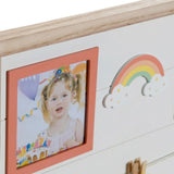 Bilderrahmen mit Klammern DKD Home Decor 42 x 2 x 32 cm Für Kinder Holz MDF Regenbogen (2 Stück)