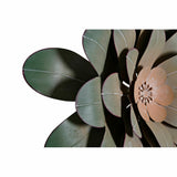 Wanddekoration DKD Home Decor Blume 60 x 8 x 60 cm grün (2 Stück)