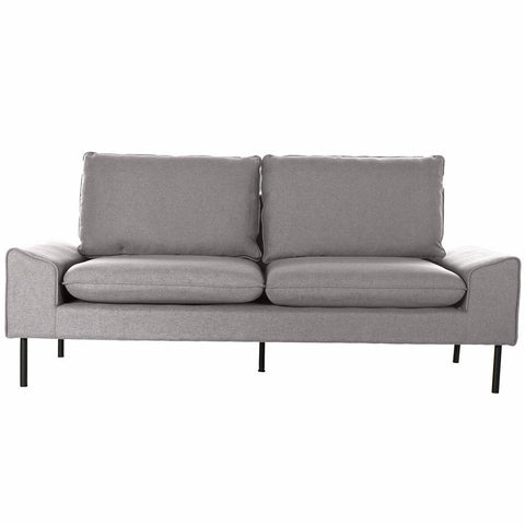 Sofa DKD Home Decor Grau Polyester Metall (200 x 84 x 84 cm)