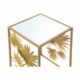 Beistelltisch DKD Home Decor Spiegel Gold Metall (40,5 x 40,5 x 61 cm)