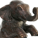 Deko-Figur DKD Home Decor Metall Harz Elefant (30 x 12 x 37 cm)