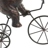 Deko-Figur DKD Home Decor Metall Harz Elefant (30 x 12 x 37 cm)