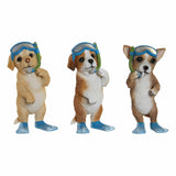 Deko-Figur DKD Home Decor 11,5 x 11,5 x 23 cm Harz Bunt Hund Mediterraner