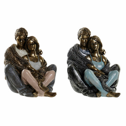 Deko-Figur DKD Home Decor Kupfer 12 x 10,5 x 12 cm Ehepaar (2 Stück)
