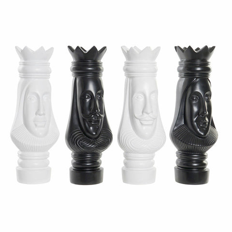 Deko-Figur DKD Home Decor Schwarz Weiß 13 x 13 x 40 cm Schachfiguren (4 Stück)