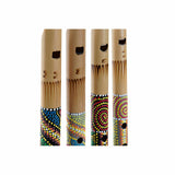 Deko-Figur DKD Home Decor Süße Flöte Bambus (4 pcs) (30 x 2 x 2 cm)