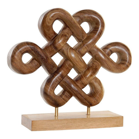 Deko-Figur DKD Home Decor Knoten Holz natürlich (34 x 10 x 31 cm)