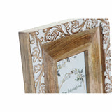 Fotorahmen DKD Home Decor 21 x 2,5 x 26,5 cm Kristall Braun Weiß 10 x 15 cm Mango-Holz Cottage