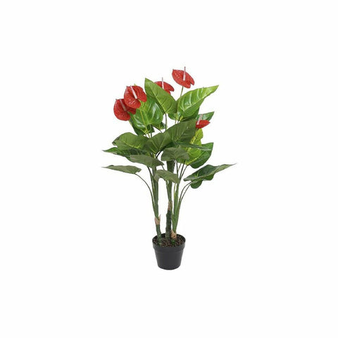 Dekorationspflanze DKD Home Decor Rot grün PVC (70 x 70 x 110 cm)
