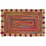 Teppich DKD Home Decor Baumwolle Bunt Jute (120 x 180 x 1 cm)