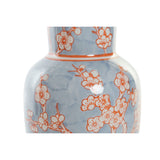 Vase DKD Home Decor 13 x 13 x 31 cm Porzellan Blau Orange Orientalisch