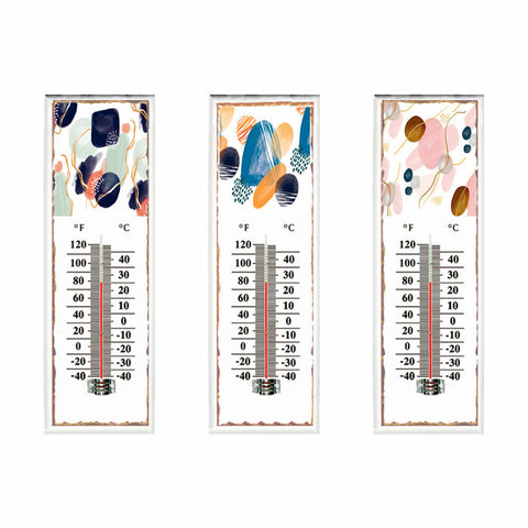 Umwelt-Thermometer DKD Home Decor Metall (11 x 1 x 31 cm) (3 pcs)