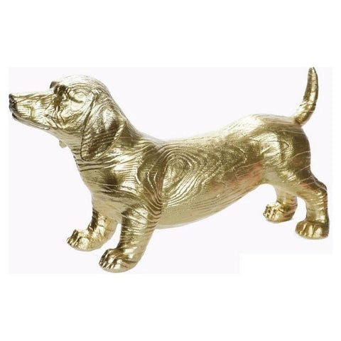 Deko-Figur DKD Home Decor 38 x 12,4 x 19,9 cm Gold Hund