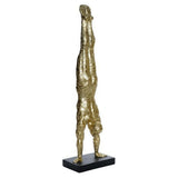 Deko-Figur DKD Home Decor Schwarz Gold Metall Harz Moderne (25 x 17 x 92 cm)