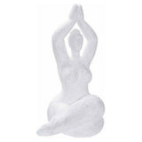 Deko-Figur DKD Home Decor 17 x 14 x 28,5 cm Weiß Yoga