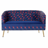 Sofa DKD Home Decor Metall Lila Polyester (130 x 70 x 80 cm)