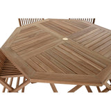 Tisch-Set mit 4 Stühlen DKD Home Decor Teakholz (120 cm) (5 pcs) (120 x 120 x 75 cm)