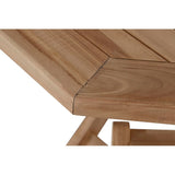 Tisch-Set mit 4 Stühlen DKD Home Decor Teakholz (120 cm) (5 pcs) (120 x 120 x 75 cm)