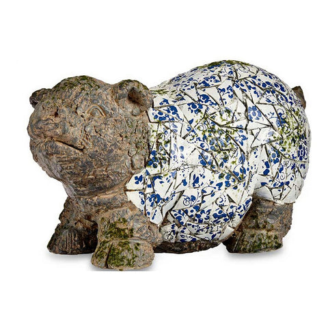 Dekorative Gartenfigur Mosaik Schwein Polyesterharz (20,5 x 26 x 47 cm)