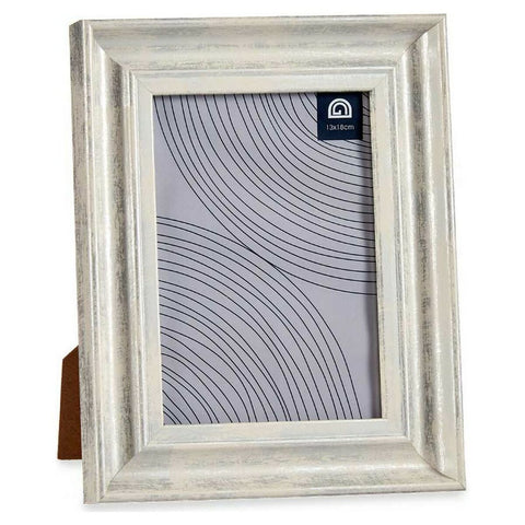 Fotorahmen Grau Kristall Holz Kunststoff (19 x 2 x 24 cm)