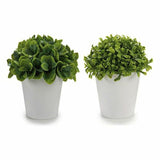 Dekorationspflanze ‎S3605248 Weiß grün Kunststoff (13 x 17 x 13 cm) (13 x 15 x 13	 cm)