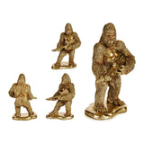 Deko-Figur Gorilla Gold Harz (16 x 39 x 27 cm)