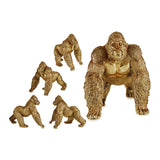 Deko-Figur Gorilla Gold Harz (30 x 35 x 44 cm)