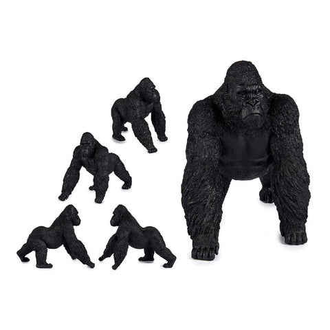 Deko-Figur Gorilla Schwarz Harz (20 x 27 x 34 cm)