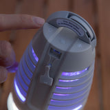 2 in 1 Wiederaufladbare Anti-Mücken-Lampe mit LED Kl Bulb InnovaGoods