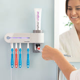 UV-Zahnbürsten-Sterilisator mit Zahnpastahalter und -spender Smiluv InnovaGoods